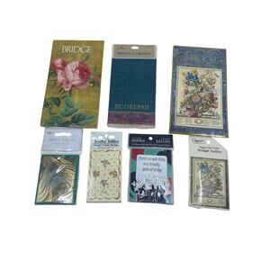 Bridge Tally Bundle Lot 7 packages new old stock retro Caspari Hallmark